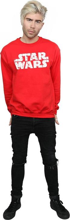 Actual product image Star Wars Mens Christmas Logo Sweatshirt (L)