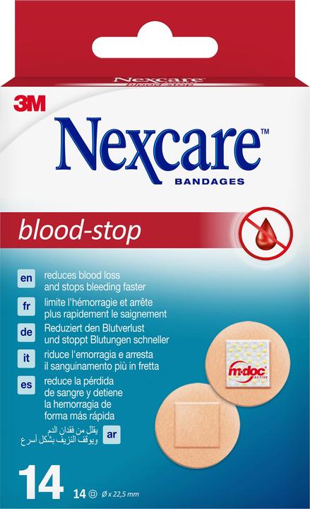 Actual product image Nexcare Blood-Stop plaster round (14 x)