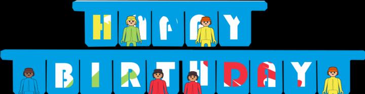 Actual product image Been Smile Playmobil Happy Birthday Girlande