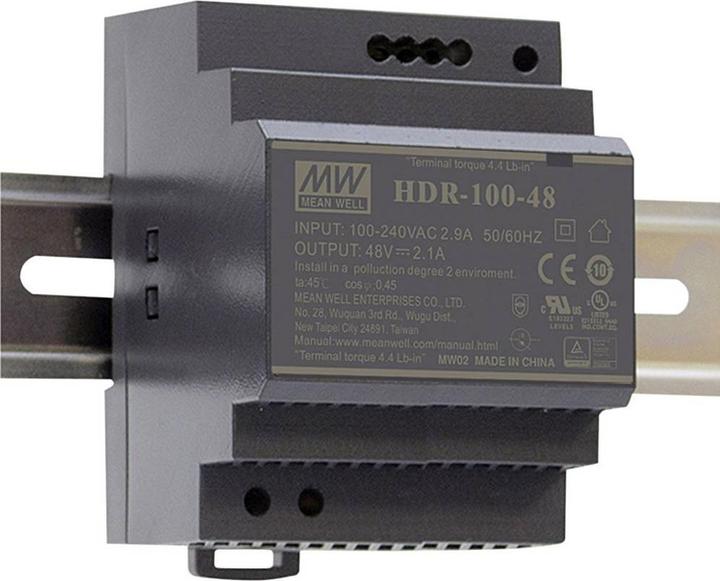 Actual product image MeanWell DIN rail power supply 12 V/DC 7.5 A 90 W 1 x