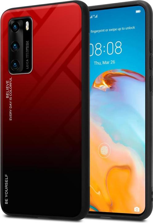 Productafbeelding Cadorabo TPU 2 kleuren glasdekking (Huawei P40)