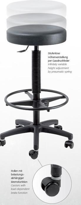Actual product image K&M 14089 Guitar stool (Drummer's seat)