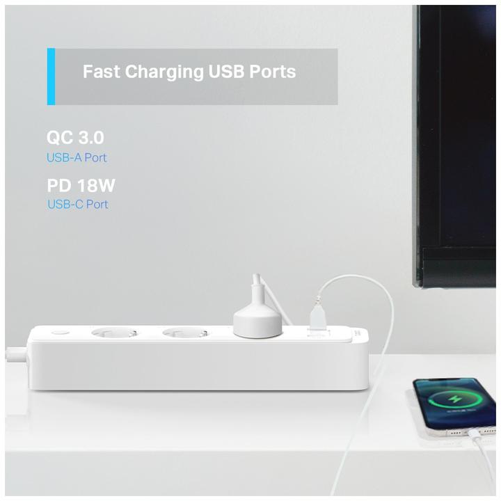 Produktbild TP-Link Tapo P300 (6 x, USB-C, USB-A, 1.50 m)