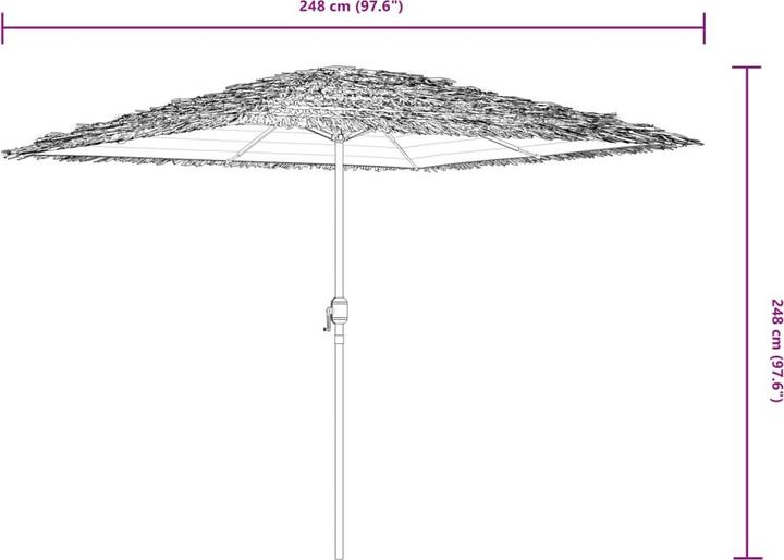 Produktbild VidaXL Sonnenschirm mit mast (2.48 m)