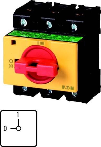Immagine prodotto Eaton Interruttore elettrico P3-63/IVS-RT Interruttore rotante 3P Nero