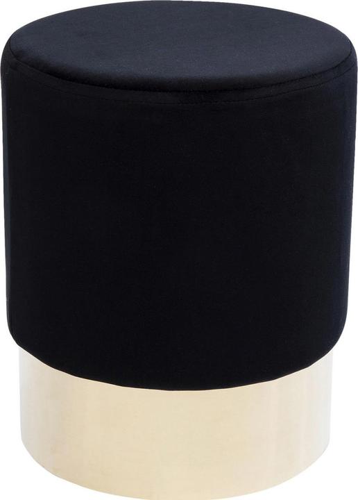 Produktbild Kare Design Hocker Cherry Schwarz Brass Ø35cm