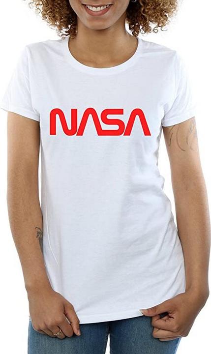 Actual product image Nasa Womens/Ladies Modern Logo Cotton Boyfriend T-Shirt (S)