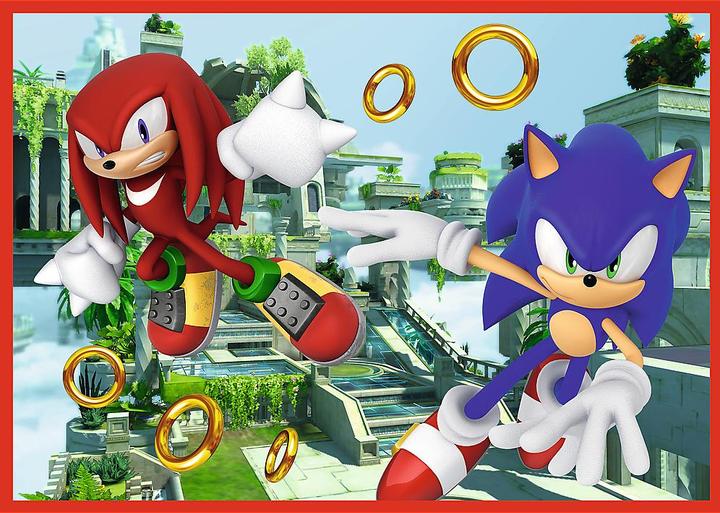 Image du produit Trefl Sonic Puzzle 4 en 1 - Le Hérisson (54 pièces)