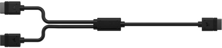 Actual product image Corsair iCUE LINK Cable, 1x 600mm Y-Cable with Straight connectors, Black