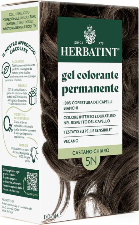 Herbatint Haarfärbegel 5N Helles Kastanienbraun Flasche 170 ml (5N Helles Kastanienbraun)
