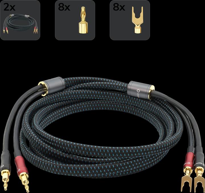 Actual product image Oehlbach Speaker Cable Transform Dual Plug 2.00m (2 m)