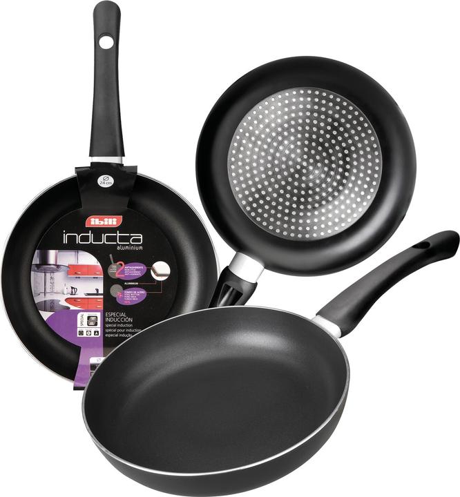 Image du produit Ibili Poêle à frire Inducta 24 cm Technologie à induction pour un chauffage rapide (Poêle à frire, Acier inoxydable)