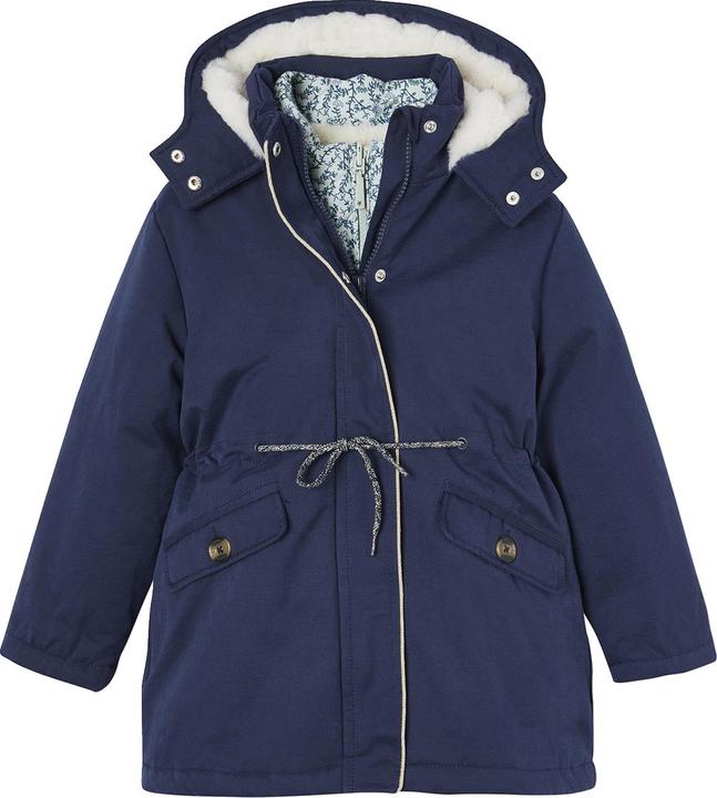 Actual product image Vertbaudet Girls' 3-in-1 quilted jacket with recycled polyester (98)