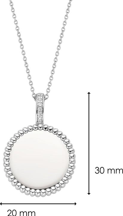 Image du produit Ti Sento Milano Chaîne avec pendentif zirconium 6798SI (Argent 925, 45 cm)