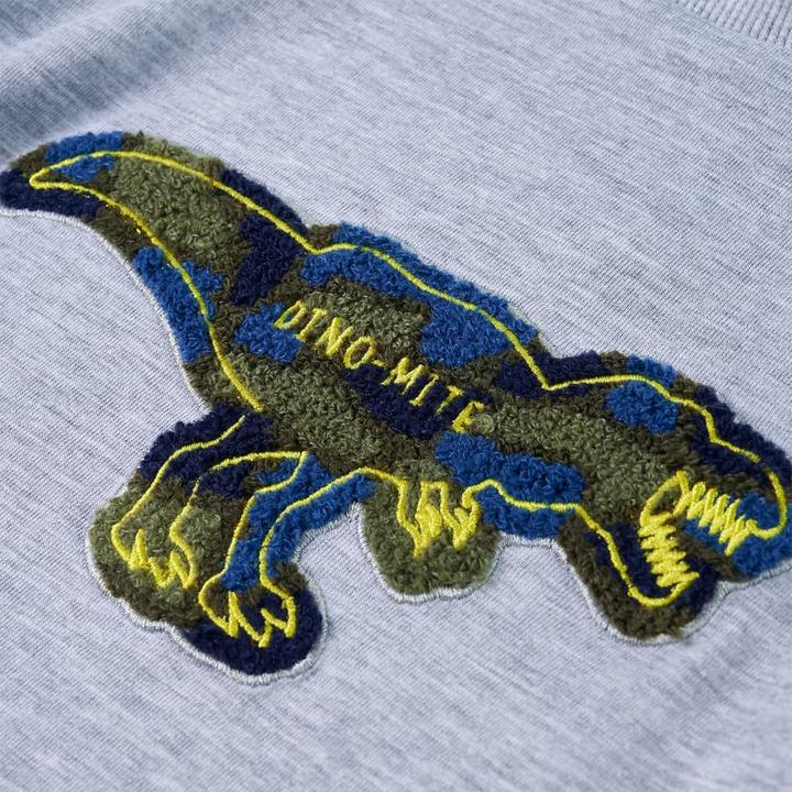 Image du produit VidaXL Tee-shirt manches longues enfant Gris Mélange 116,Matière : 95 (116)