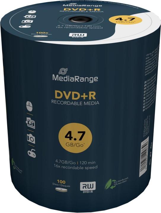 DVD-R MediaRange MR413 - Confezione Da 100, 4.7GB, 16x, Stampabili - Foto 4