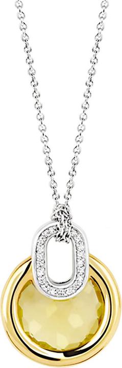 Image du produit Ti Sento Milano Collier avec cristal jaune bicolore 3887TY/42 (Argent sterling 925, 48 cm)