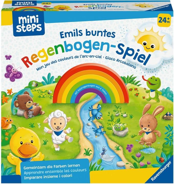 Actual product image Ravensburger RAV ministeps: Emil's b. Rainbow Game 04582 (German, French, Italian)
