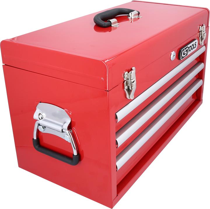 Produktbild KS Tools Werkzeugtruhe mit 3 Schubladen, LxBxH 520x260x302 mm, rot (3 x)