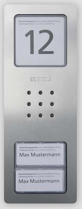 Actual product image Siedle CA 850-2 E Audio Door Station Compact Stainless steel