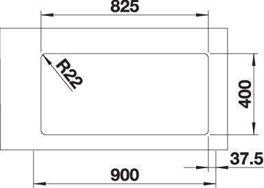 Produktbild Blanco Andano 400/400-U (Unterbauspüle, 44 cm, 86.50 cm)