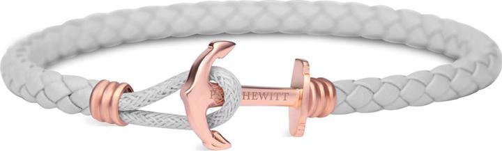 Paul Hewitt Bracelet Lite or rose gris (19 cm, Acier inoxydable, Cuir)