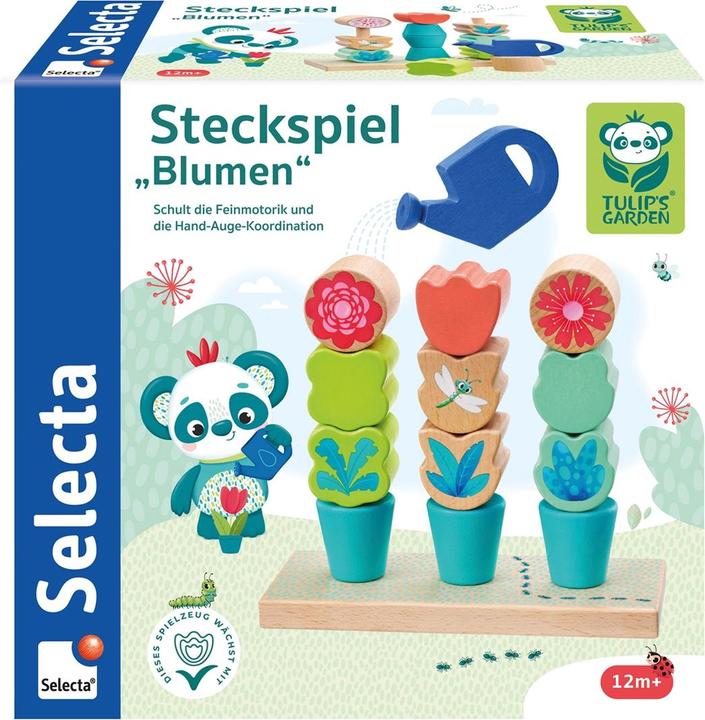 Image du produit Selecta Spielzeug Jeu d'assemblage de fleurs 14 pièces