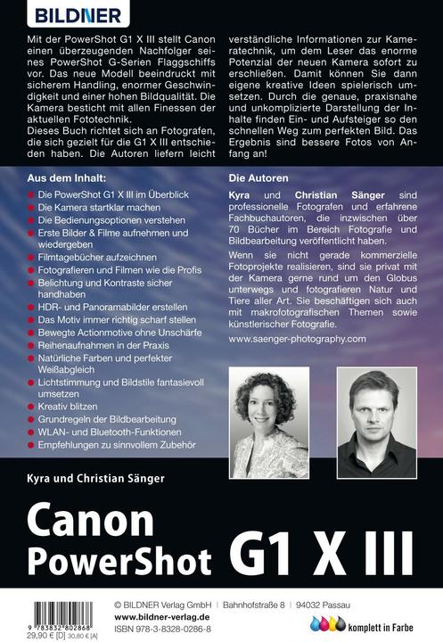 Immagine prodotto Canon PowerShot G1X Mark III - Für bessere Fotos von Anfang an! (Tedesco, Cantante Kyra, Cantante Cristiano, 2018)