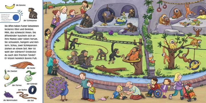 Actual product image Hör mal: Wimmelbuch: Im Zoo (German, Julia Hofmann, 2019)