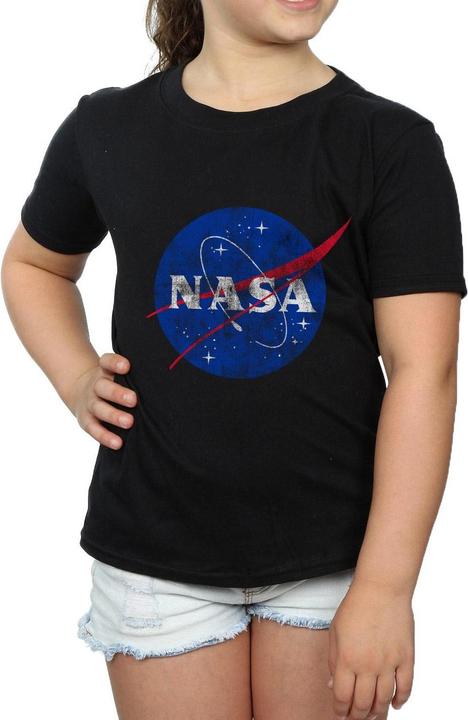 Produktbild Nasa Classic Insignia Logo Distressed TShirt Mädchen (140, 146)