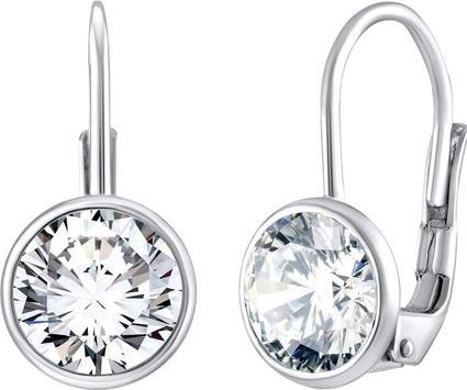 Produktbild Silvego Elegant silver earrings with clear Swarovski Zircony SILVEGOB70607S