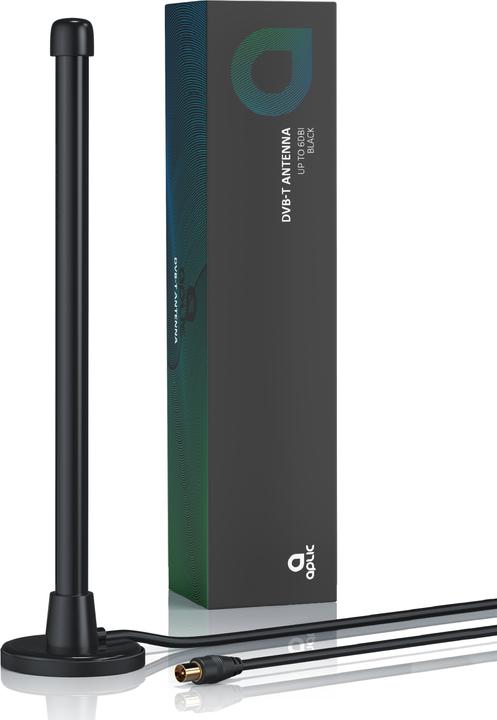 Produktbild Aplic DVB-T2 digitale Antenne, Stabantenne mit Magnetfuss, 6 dBi, hohe Empfangsleistung, DVB T2 Empfänger (Stabantenne, 6 dB, DVB-T / -T2)