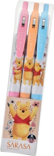 Image du produit Disney Puuh, Ferkel, Tigger Sarasa Clip 0.5 Set de stylos à bille gel (Noir, 3 x)