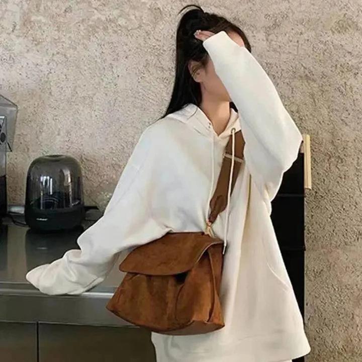 Actual product image Only-Bags.Store Fashion Shoulder Bags Retro Pu Leather Flap Crossbody Bag Messenger Handbag Clutch Purse