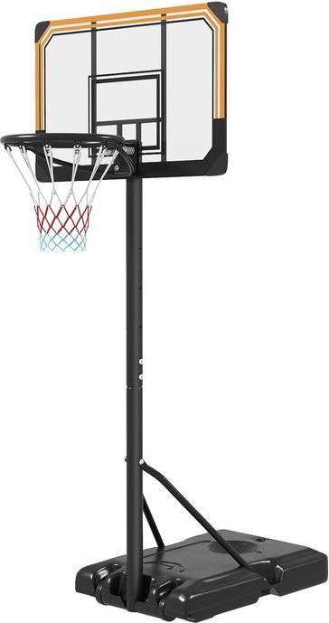 Produktbild Swisshandel24 Basketballkorb Outdoor mit Ständer, 182-213 cm höhenverstellbar, Schwarz