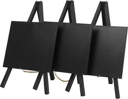 Produktbild Securit Tisch-Kreidetafel MINI mit Staffelei, schwarz