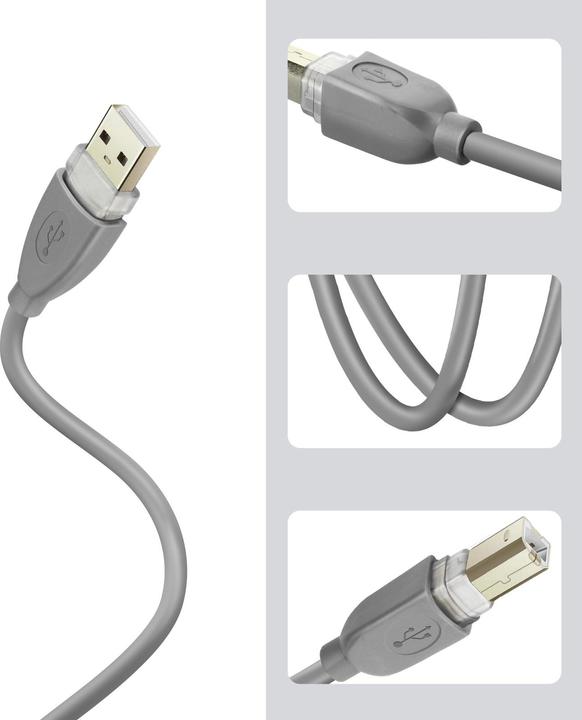 Immagine prodotto LinQ Cavo USB 2.0 A/USB 2.0 B per stampanti, 3 m (3 m, USB 2.0)