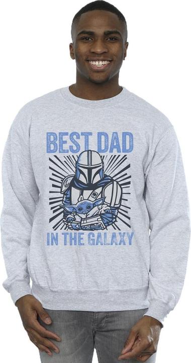 Produktbild Star Wars Mandalorian Best Dad Galaxy Sweatshirt (M)