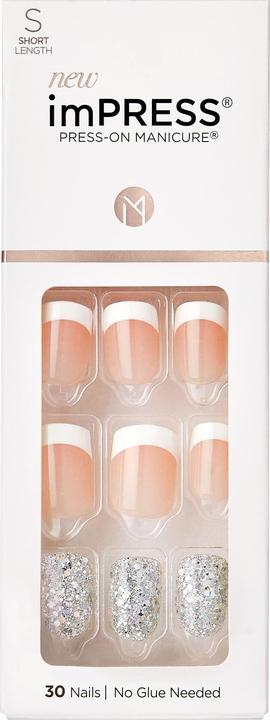 Image du produit KISS Set d'ongles artificiels Time Slip 30 pièces (Ongles artificiels, Blanc, Transparent)