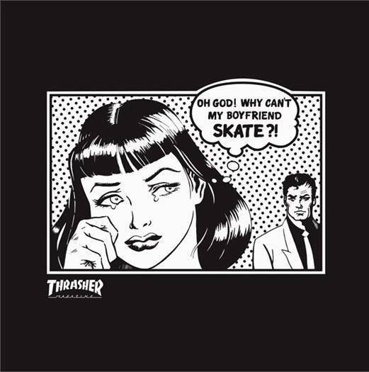 Image du produit Thrasher T-Shirt Girl Boyfriend (L)