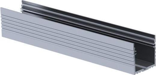 LEDsON Powerline - Profilo In Alluminio Per Strisce LED - Larghezza 35 mm - Alluminio Anodizzato - Argento (200 cm)