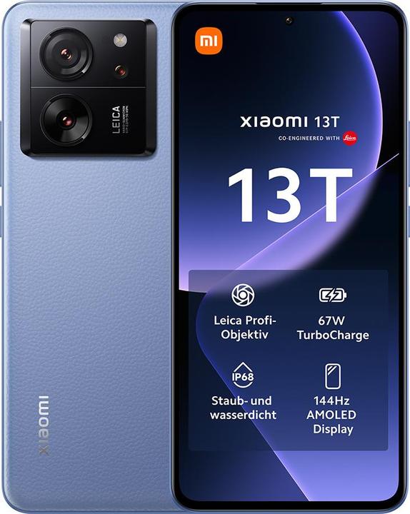 Immagine prodotto Xiaomi 13T (256 GB, Blu alpino, 6.67", Doppia SIM, 50 Mpx, 5G)