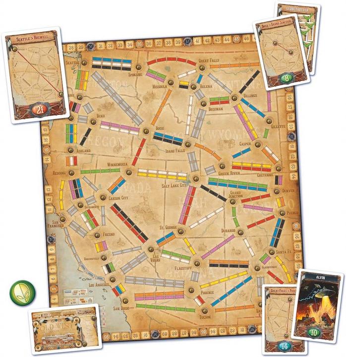 Image du produit Asmodée Ttr Ticket To Ride Collection de cartes France Old West (Français, Allemand, Anglais, Italien)