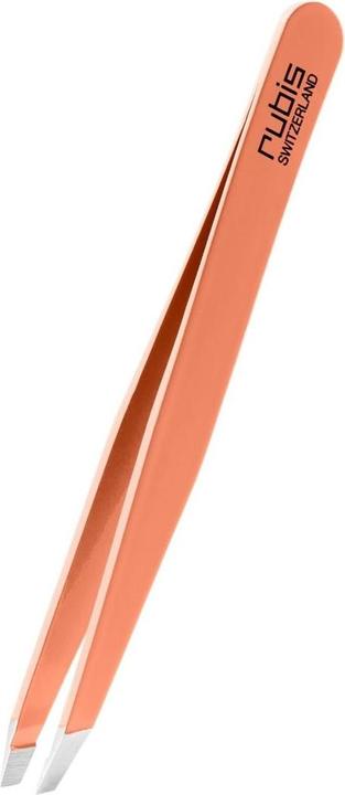 Rubis Pinzette schräg pastellorange Inox