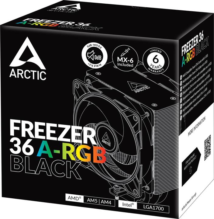 Productafbeelding Arctic Vriezer 36 A-RGB (Zwart) (159 mm)