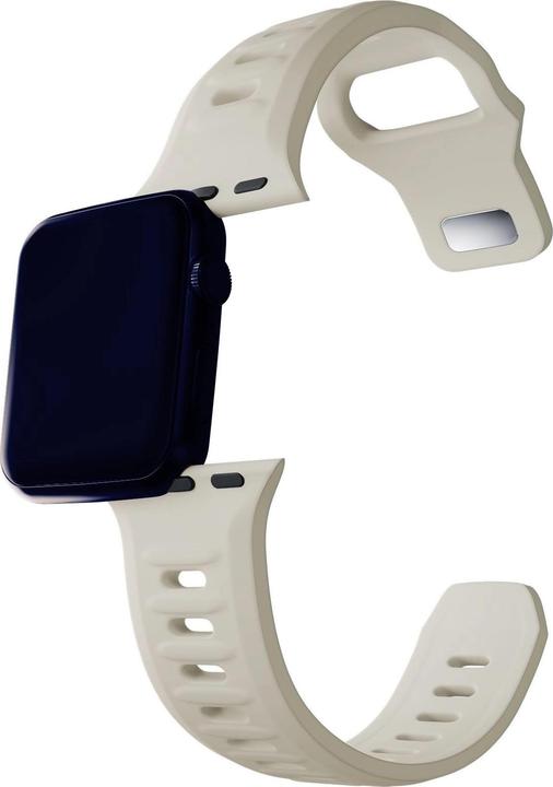 Image du produit 3MK Silicone Watch Strap beżowy/beige dla Apple Watch 38/40/41mm (Silicone, Acier inoxydable)