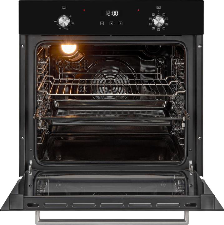 Produktbild Exquisit EBE76-9-H-020 schwarz, Einbaubackofen