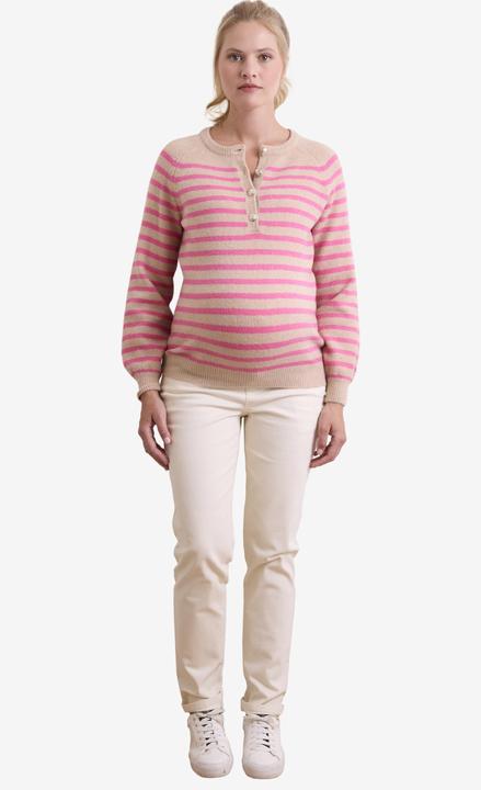 Produktbild Vertbaudet Pullover für Schwangerschaft & Stillzeit mit Henley-Ausschnitt (W32/L34)