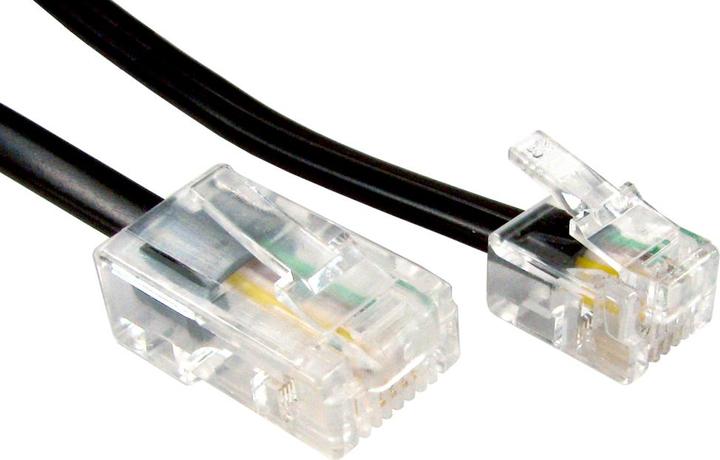 Actual product image Cables Direct CDL 5m RJ11 to RJ45 Cable - Black