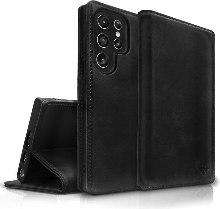Actual product image Nalia Genuine Leather Flip Case Cover with Magnetic Closure (Samsung Galaxy S23 Ultra)